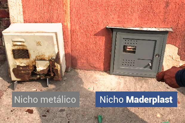 Nicho oxidado vs Nicho inoxidable maderplast