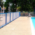 Cerramiento, baranda para piscina inoxidable aislante termico ley 1209, perimetral en plástico polipropileno azul En Barranquilla- Maderplast